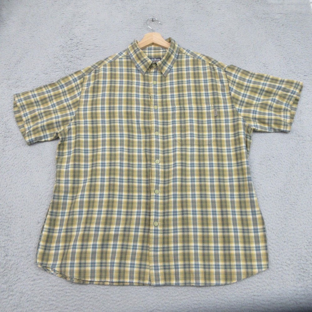 Woolrich Plaid 100% Cotton Shirt Men XL Wheat Outdoor Heritage Outdoor Gorpcore